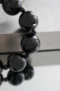 Bracelet - Perles Pierres Fines Onyx + Howlite BAM