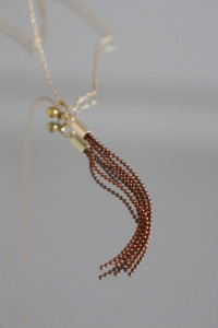 Sautoir - Chaîne jaseron + Pendentif Pompon Plaqué Or SONAGI