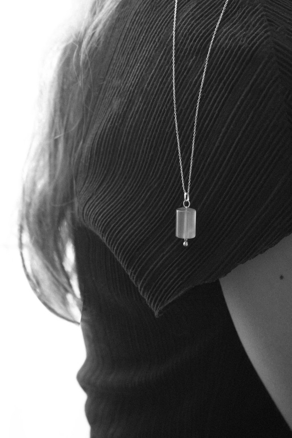 Sautoir - Pendentif Agate Tilleul + Chaîne Jaseron Plaqué Or SIGAN