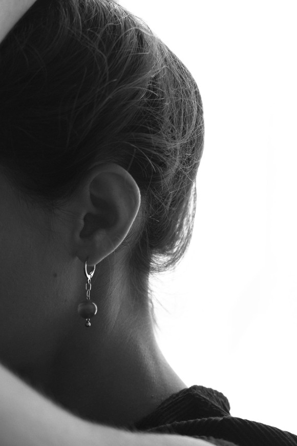 Boucles d'oreilles - Cornaline + Dormeuses Plaqué Or Ei