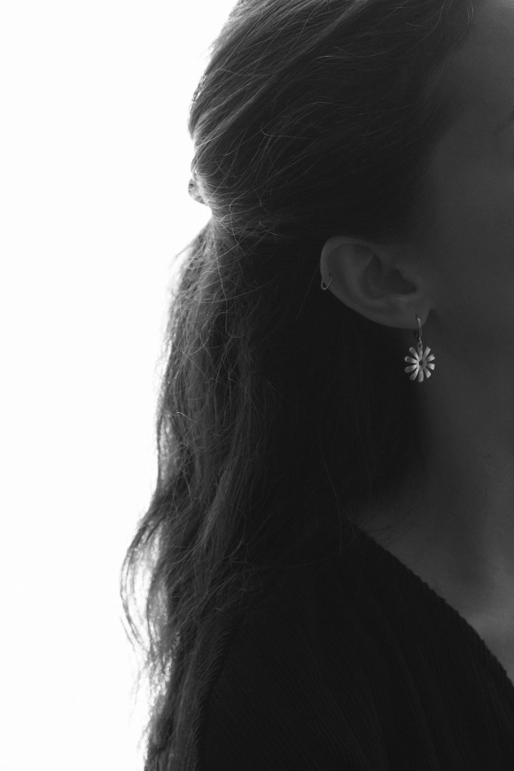 Boucles d'oreilles - Motif Chrysantheme + Dormeuse Plaqué Or SEUTA