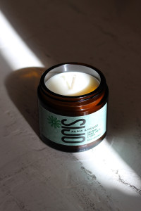 Bougie à la cire de soja et noix de coco parfumée ONDE