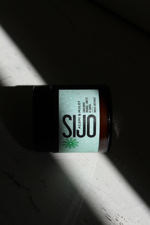 Bougie à la cire de soja et noix de coco parfumée ONDE