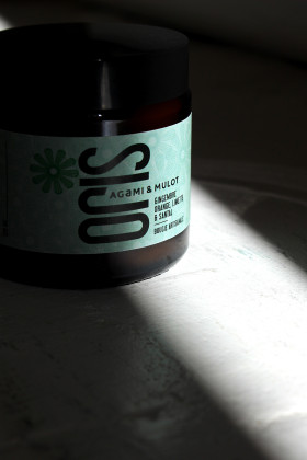 Bougie à la cire de soja et noix de coco parfumée ONDE